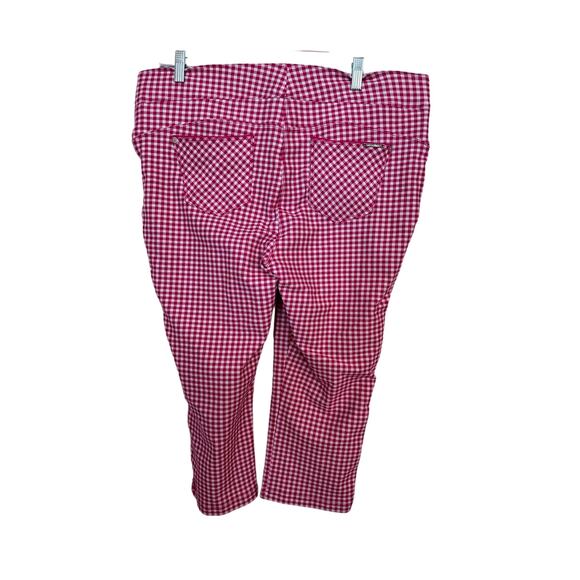 PETER NYGARD Luxe Slims Checkered Capri Women’ Pants Flattens Your tummy XL - Picture 2 of 6